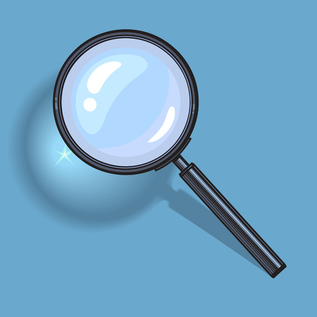 Magnifying glass. Vector.のイラスト素材