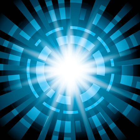 dark blue abstract background with radial abstractions - vector - eps 10のイラスト素材