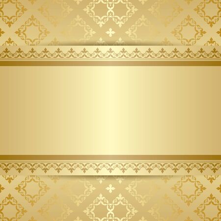 gold pattern with ornament and gradient  vectorのイラスト素材