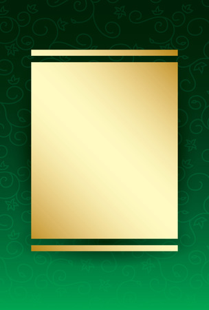 green background with gold center - vectorのイラスト素材