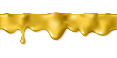 Liquid golden icing dropのイラスト素材