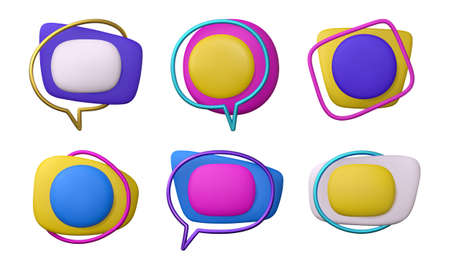 3d badges templateのイラスト素材