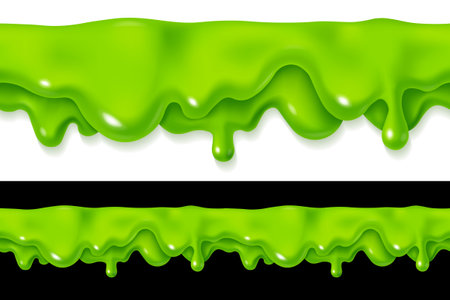 Dripping oozing slime designのイラスト素材