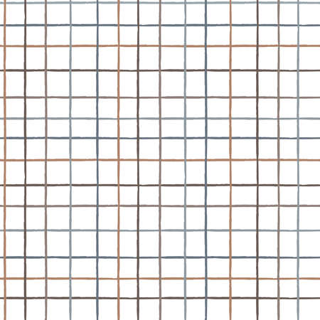 Seamless pattern of multi-colored stripes on a white background. Checkered fabric design for home...
