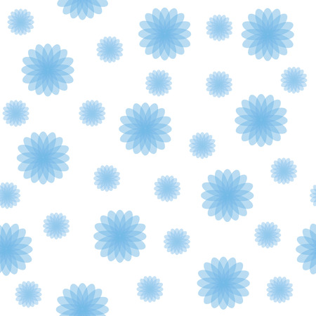 Blue abstract shapes on white background  Seamless texture  Textileのイラスト素材