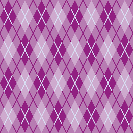 Pattern for warm woolen fabric of lilac and pink rhombs  Seamless textureのイラスト素材