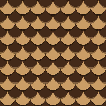 Pine cone scales bright two-tone binary repeating patternのイラスト素材