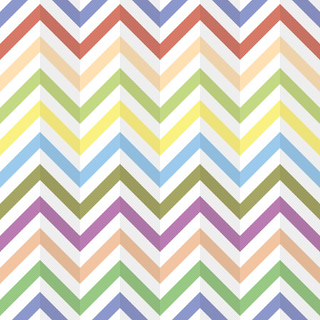 Chevron Zigzag, compressed paper, wallpaper. Abstract multicolored background, seamless texture, vectorのイラスト素材