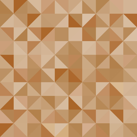Abstract background brown triangles. Vector, seamless repeating pattern, mosaicのイラスト素材
