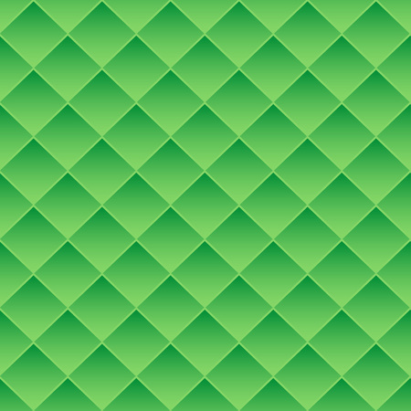 The square tiles abstract background, green gradient. Seamless pattern, vector illustrationのイラスト素材