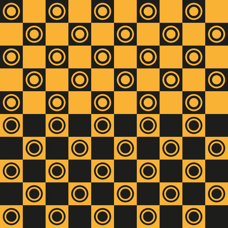 Abstract background of a chessboard. Seamless pattern, vector illustration