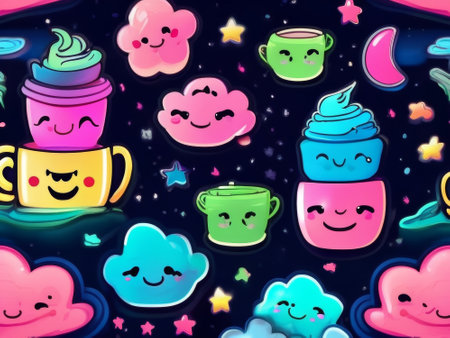 A modern sticker - coffee to go. Cup of coffee and like sign. Coffee lover sticker for disan in pink and blueの素材