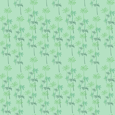 A seamless vector pattern with the stylized leaves of an umbrella papyrus.のイラスト素材