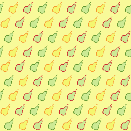 A simple seamless vector pattern with little pears.のイラスト素材