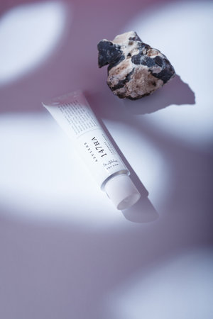 Izmail, Ukraine. May 2022. Azulene Intensive soothing cream tube Dr. Althea. Korean cosmetics for dry irritated skin with acneのeditorial素材