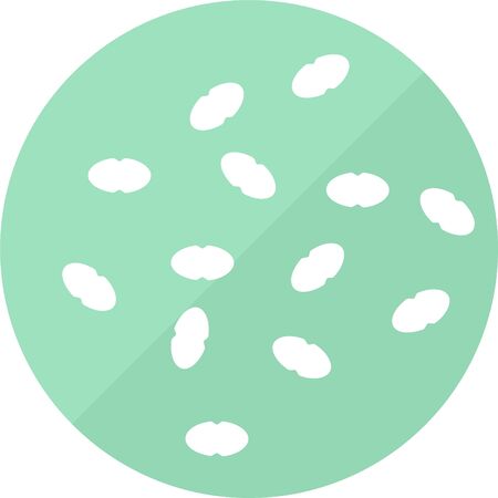 Enterococcus faecalis bad gutbacteria vector iconのイラスト素材