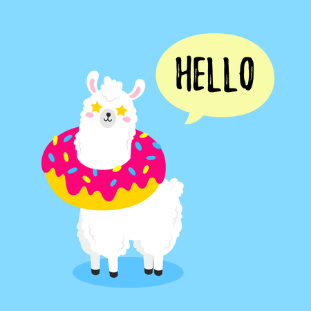 Vector cartoon card. Doodle illustration. Template, background for print designのイラスト素材