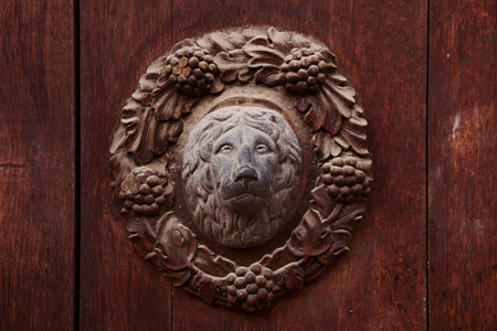 Banska Stiavnica , door details, Slovakia Unescoの写真素材