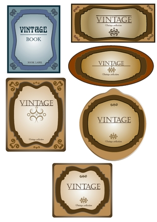 Vintage Labelsのイラスト素材
