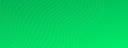 Dynamic background with wave lines. Green gradient backdrop with white wave lines. vector backgroundのイラスト素材