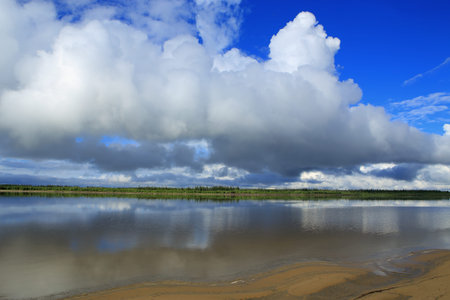 The Lena River. Yakutia.