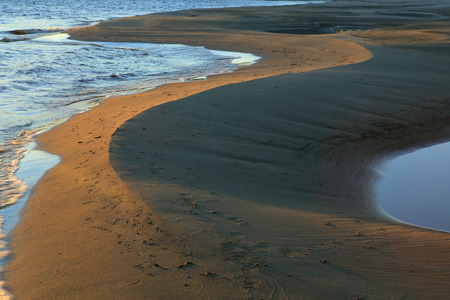 Yakutia, Lena river, sand spit.の写真素材