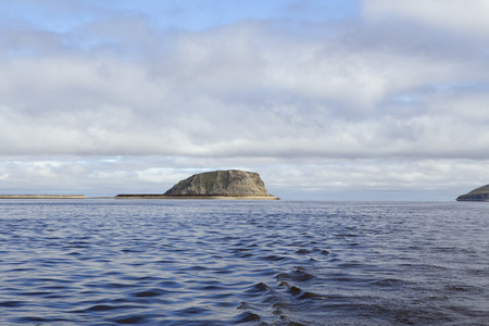 Island in the great river. Lena River Delta. Stolb Island. Yakutia. Russia.の写真素材
