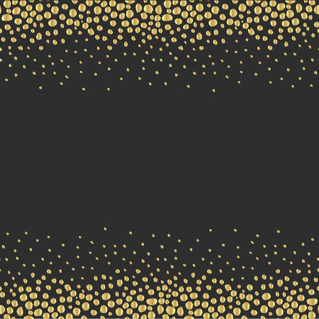 Luxury Golden Modern Background or Card with Confetti.のイラスト素材