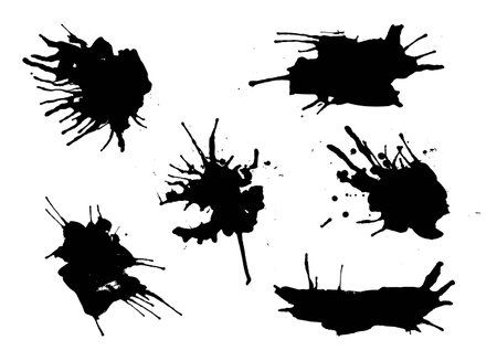 Dirty artistic design elements, brushes for different uses.のイラスト素材