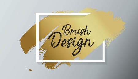 A Vector black paint, ink brush stroke, brush, line or texture. Dirty artistic design element, box, frame or background for text.のイラスト素材