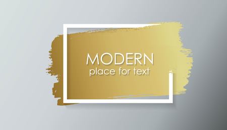 A Vector black paint, ink brush stroke, brush, line or texture. Dirty artistic design element, box, frame or background for text.のイラスト素材