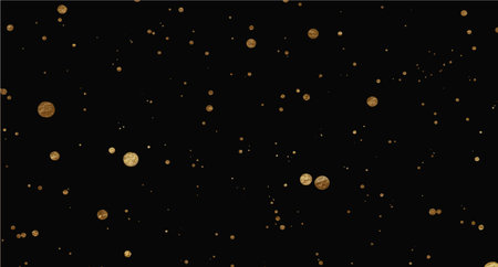 Abstract background with golden shiny dots. Luxury holiday confetty.のイラスト素材