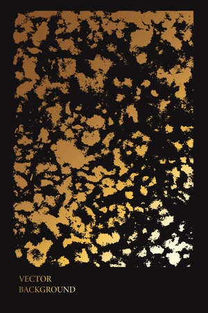 Luxury dark black and gold foil texture background. Marble, stone, wall plaster imitation. Abstract grunge art.のイラスト素材