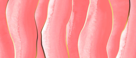 Elegant marble, stone texture. Watercolor, ink vector background collection with white, pink, coralのイラスト素材