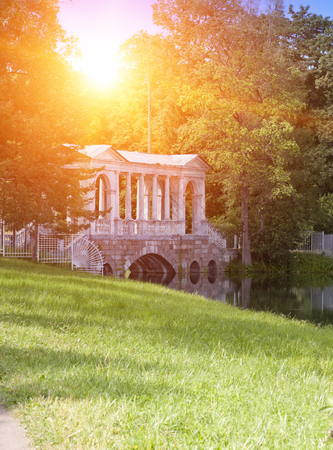 Marble (Palladian) Bridge, or Siberian Marble gallery, 18th century. Catherine Park. Pushkin. Petersburg

のeditorial素材