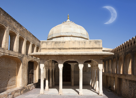 Indian travel famous tourist landmark -  Amber fort, Jaipur, Rajasthan, India

のeditorial素材