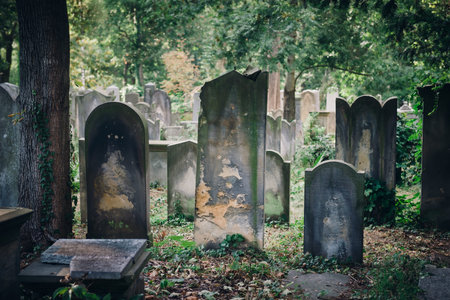Historic Old Jewish cemetery in Wroclaw, Poland