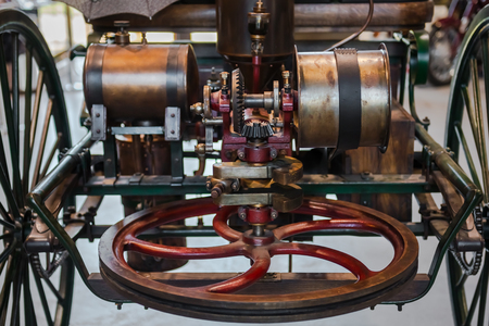 Carriage motor that rides without a horseの写真素材