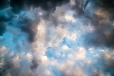 dark stormy sky