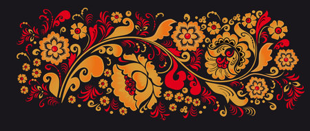 Ornament in style of Russian national tradition.の写真素材