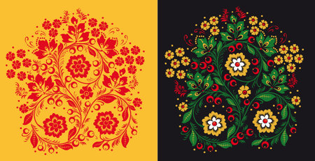 Ornament in style of Russian national tradition.の写真素材