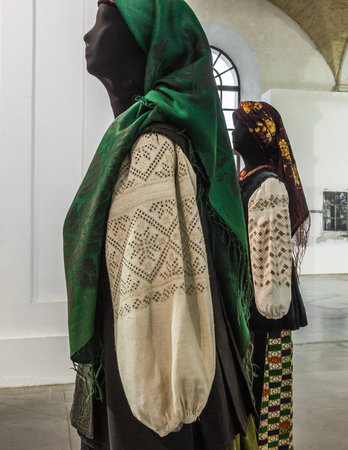 KIEV, UKRAINE-FEB.17, 2015: 5 Feb.-1 March 2015 cultural complex Art Arsenal held intermuseum...
