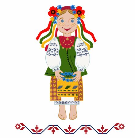 Midsummer Day or pagan holiday of Ivana Kupala.のイラスト素材