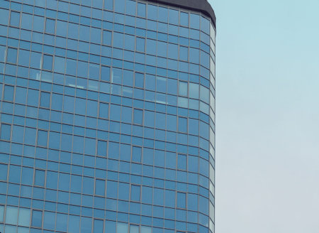 Modern building on a background sky