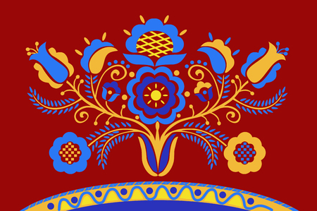 Crimean Tatar pattern "Tree of Life"のイラスト素材
