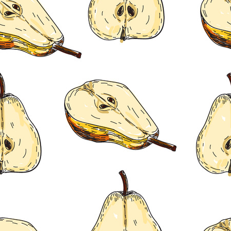 Seamles pattern vector hand made sketch illustration of engraving pearのイラスト素材
