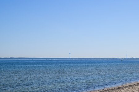 Panoramic view of the Gulf of Riga, Latvia.の写真素材