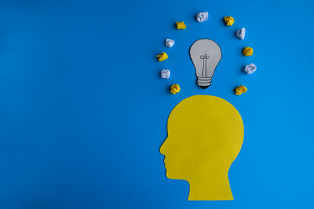 Creative Process and Brainstorming for Ideasの写真素材