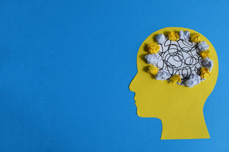 Confused Mind and Mental Clutter Concept