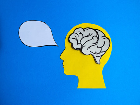 Brain Thinking and Communication Concept